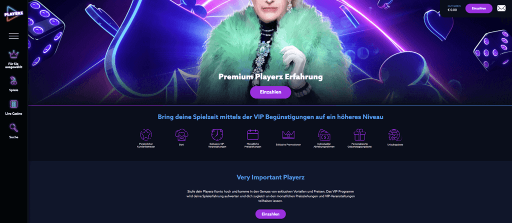 Playerz Casino VIP-Programm