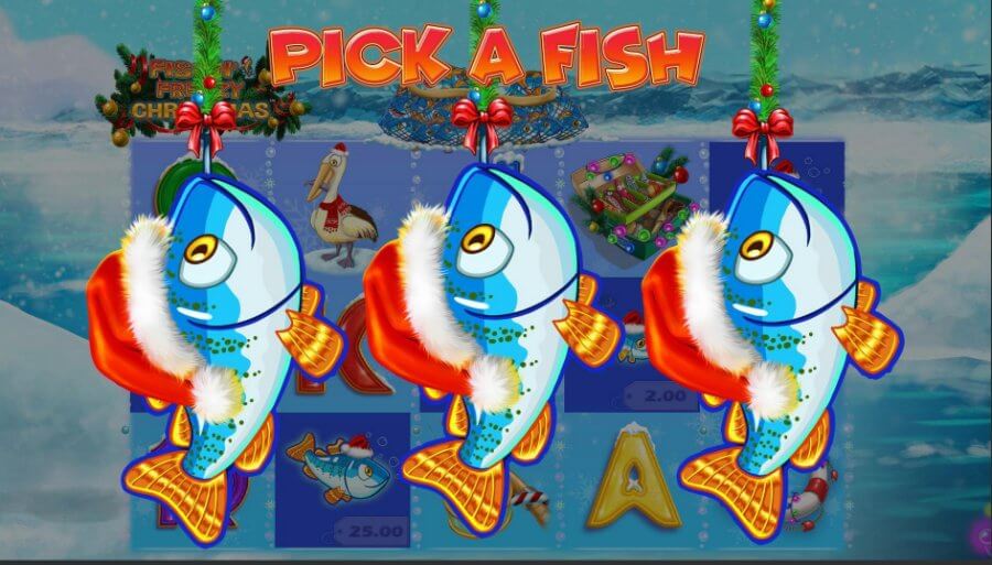 Pick a Fish Feature bei Fishin' Frenzy Christmas