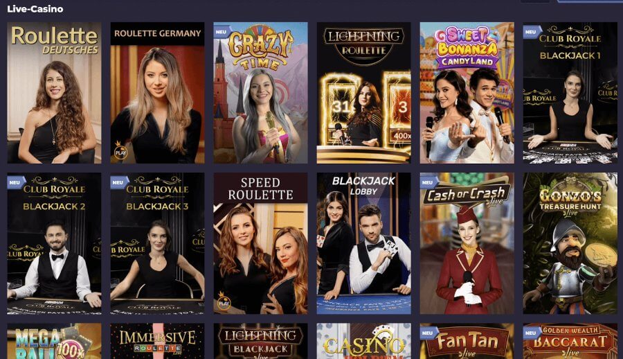 Die Live-Casino-Spiele bei Powbet