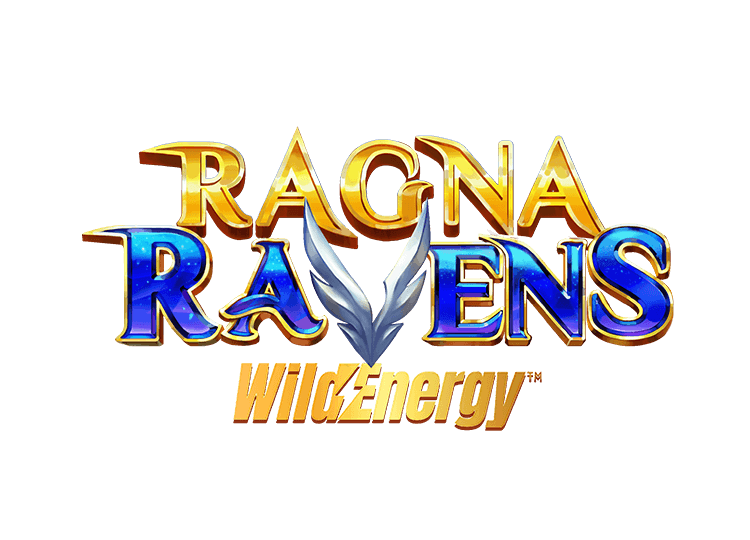 Das Logo des Online-Slots RagnaRavens WildEnergy™ von Yggdrasil