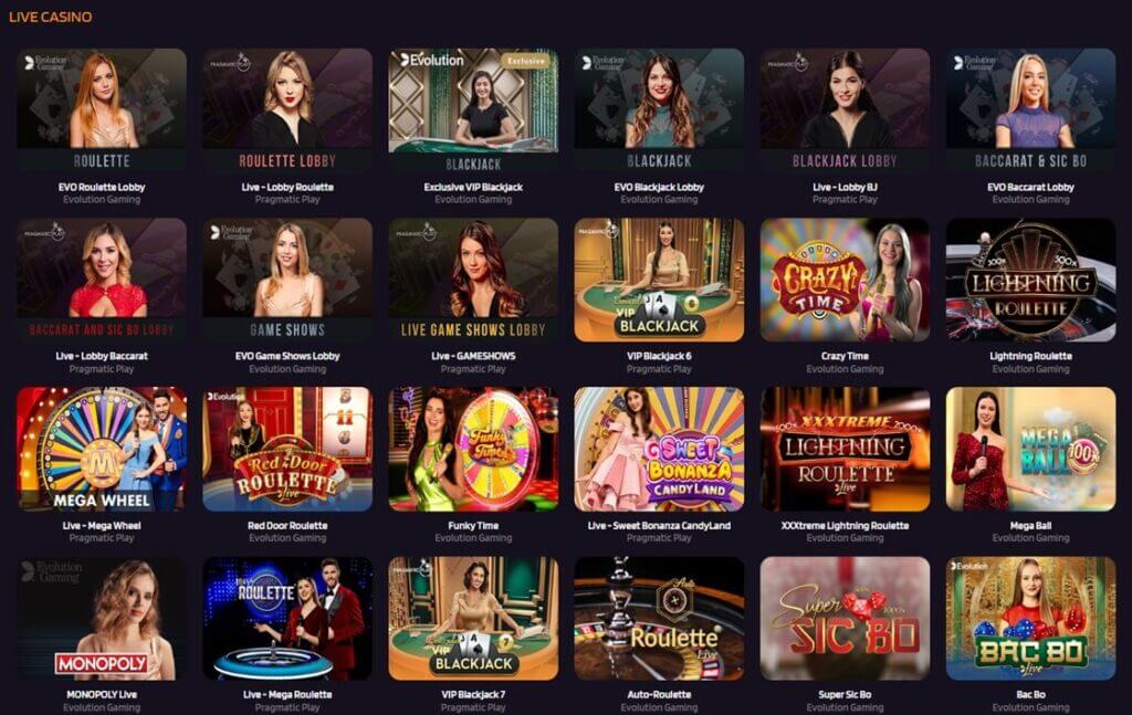 RedDice Casino Live Casino