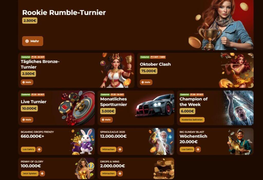 RodeoSlot Casino Aktionen
