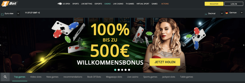 1Bet Casino Bewertung - Wilkommensbonus