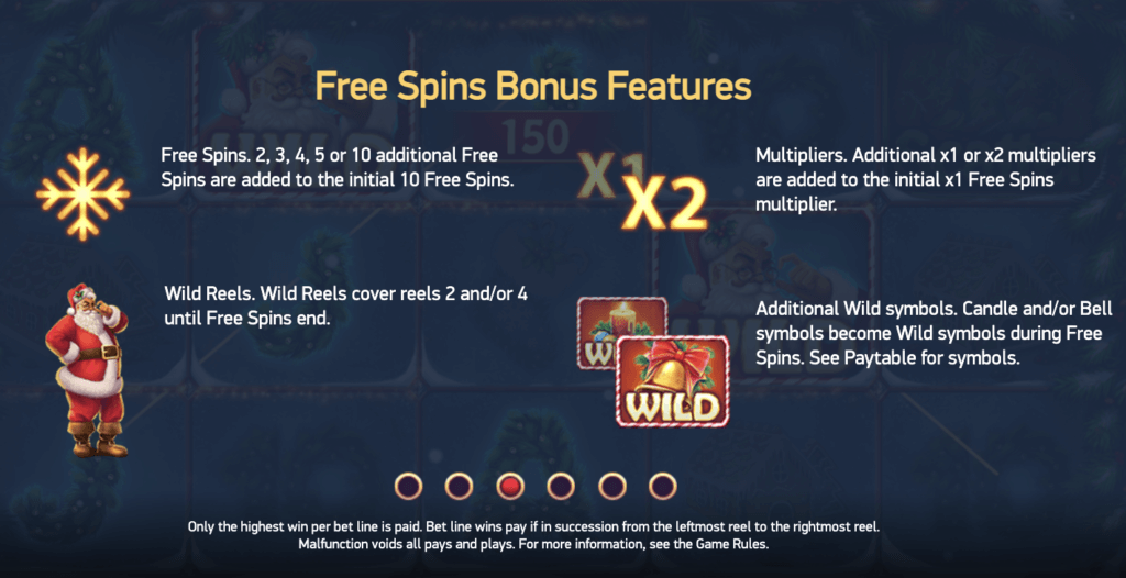 Secrets of Christmas Free Spins Bonus Feature