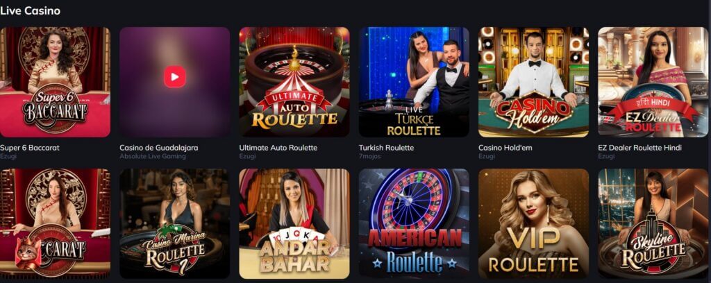 Spinempire Live Casino