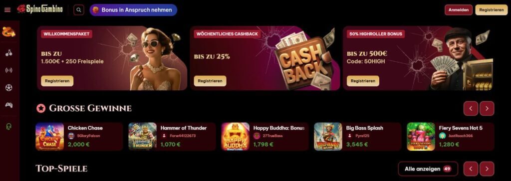 Spino Gambino Casino Startseite
