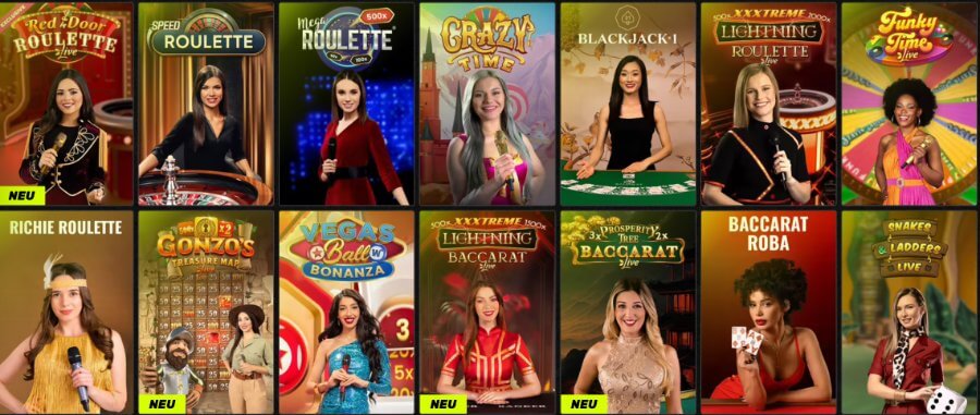 Live Dealer Spiele bei Sportuna