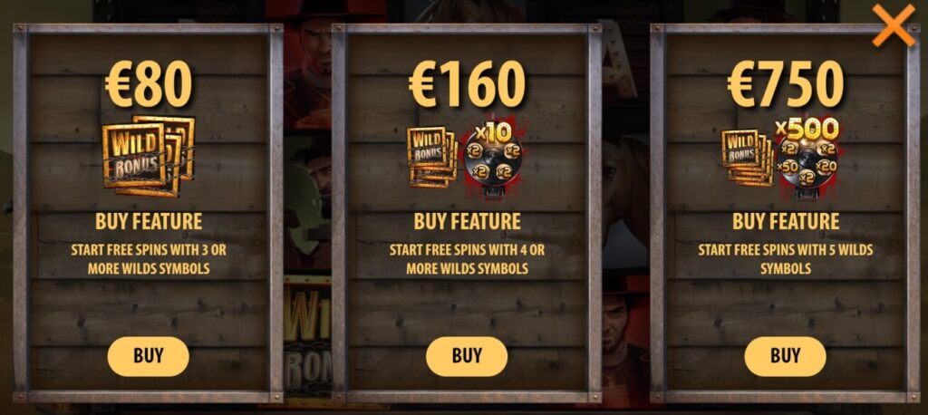 Bonus Buy bei Sticky Bandits Unchained