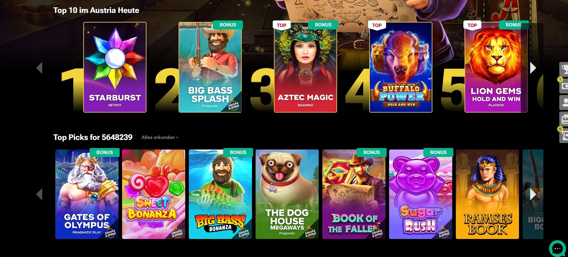 Im StreamBetz Casino kommen Sie in den Genuss von 6000+ Spielen