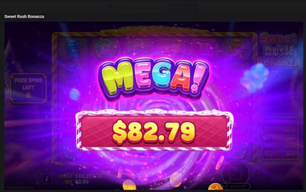 Sweet Rush Bonanza Grafik