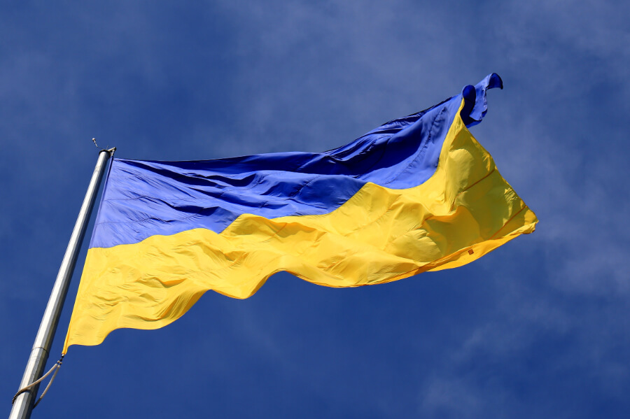 Ukraine Flagge