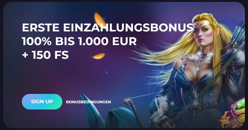 Der Unislots Bonus hat bis zu 1000€ und 150 Freispiele zu bieten