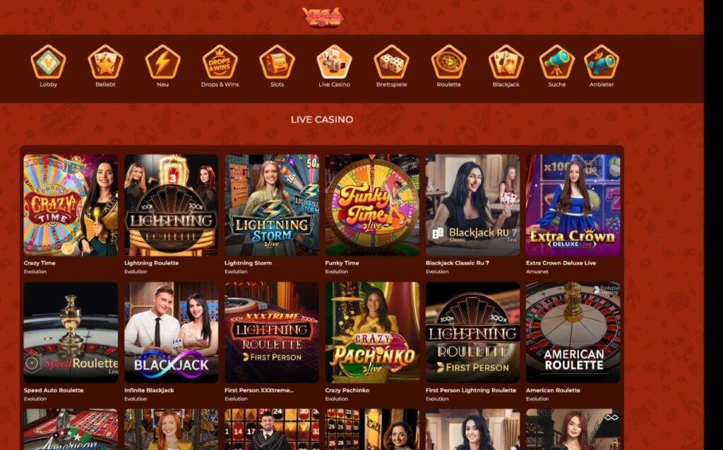 VegaZone Live Casino