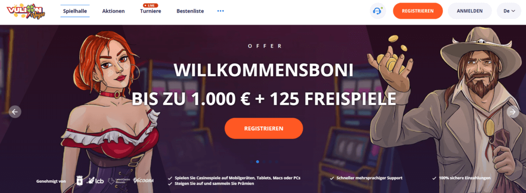 Vulkan Vegas - Willkommensangebot