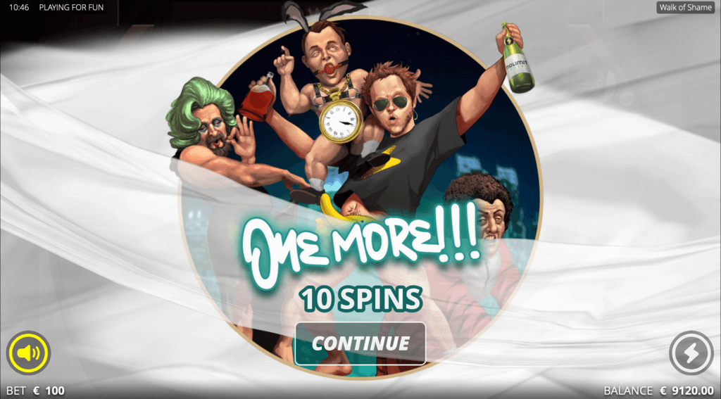 One More Free Spins Walk of Shame