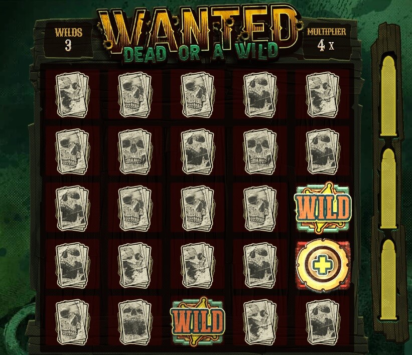 Die Dead Man’s Hand Respins können dank Wilds und Multiplikatoren für hohe Gewinne sorgen