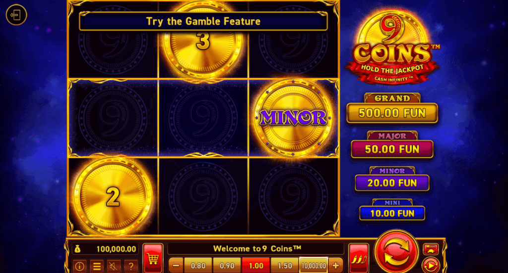 9 Coins ist ein Slot von Wazdan