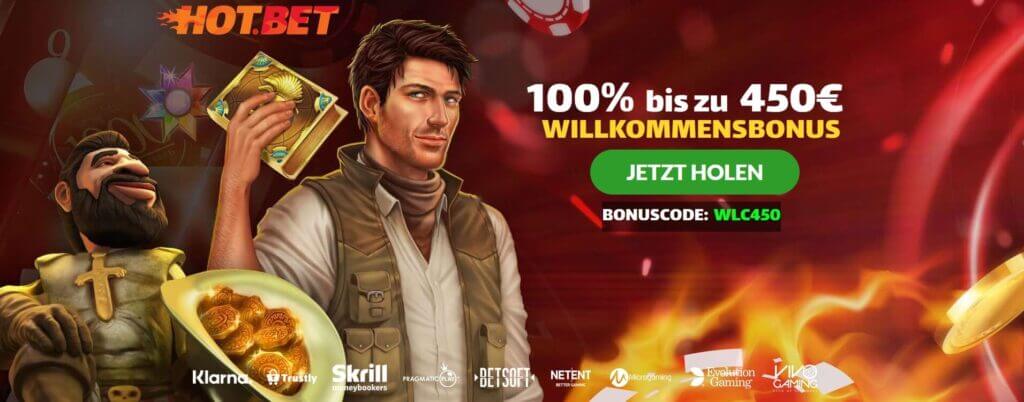 Willkommensbonus bei Hot.bet