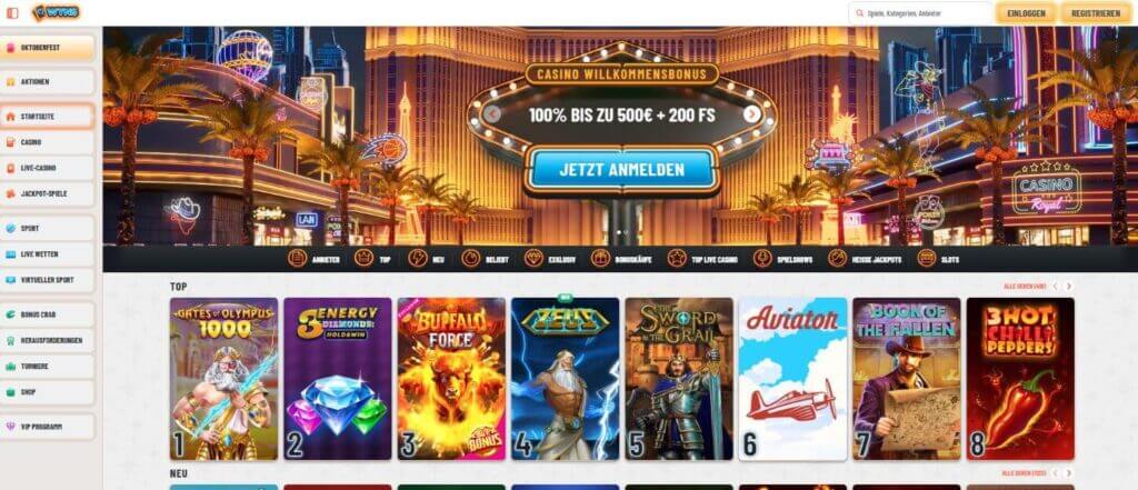 Wyns Casino Startseite