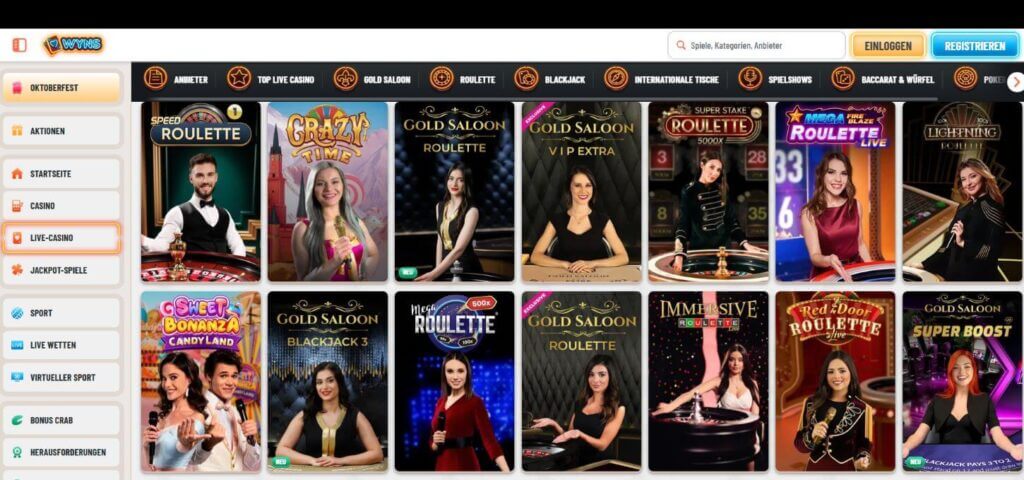 Wyns Live Casino