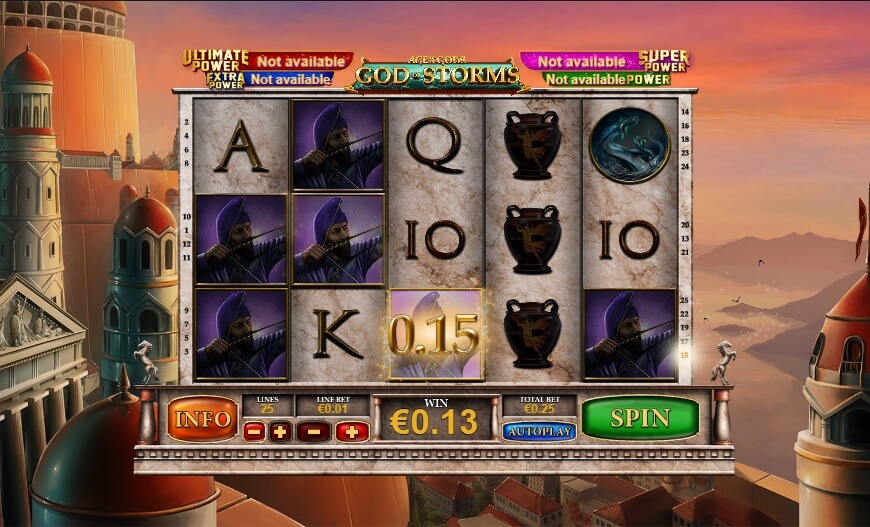 Gewinne kommen bei Age of Gods: God of Storms recht oft vor