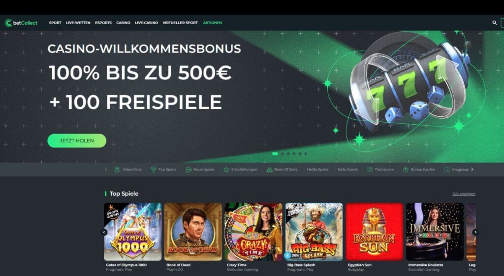 betcollect Casino Startseite