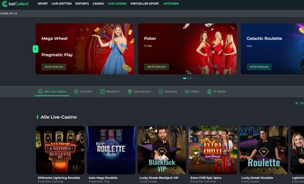 betcollect Live Casino