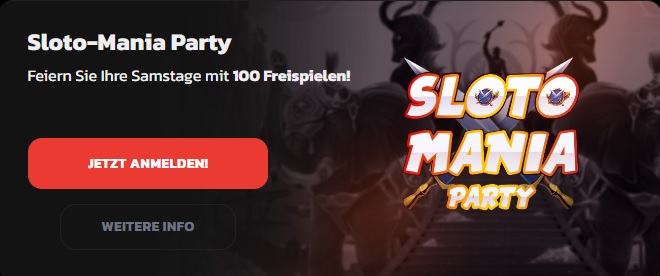 Mit der Slot Mania Party hält Bet Maximus Freispiele bereit