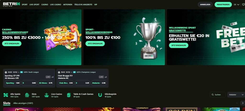 Betrix Webseite