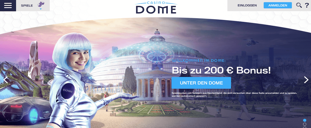 Casino Dome Homepage