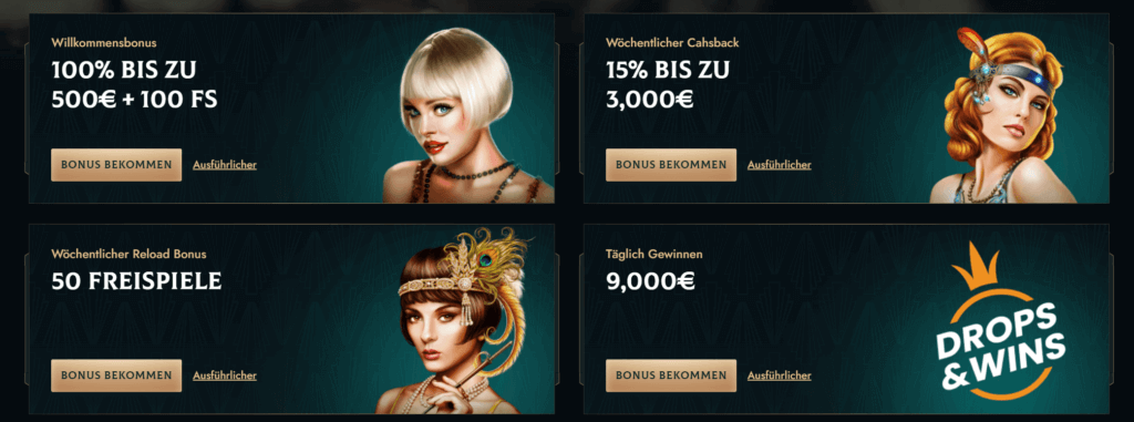 Online-Casino Willkommensbonus und Cashback