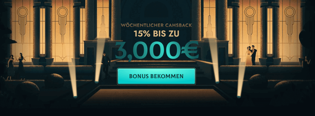 Online-Casino 15 % Cashback-Angebot