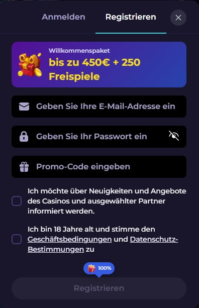 Die Highfly Bet Registrierung ist sehr schnell erledigt