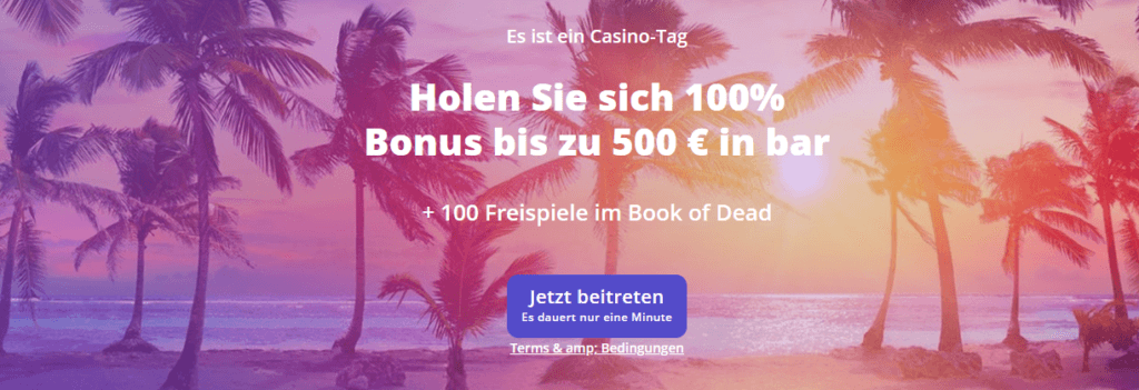 Willkommensbonus bei Casino Days