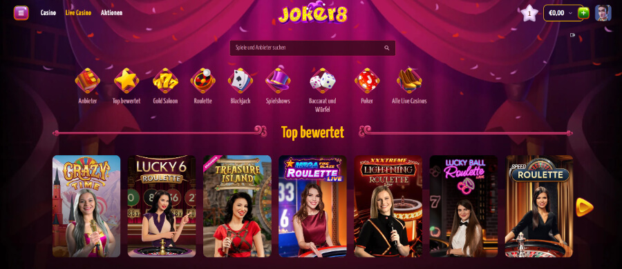 Top Live-Casino-Spiele – sieht schon toll aus!