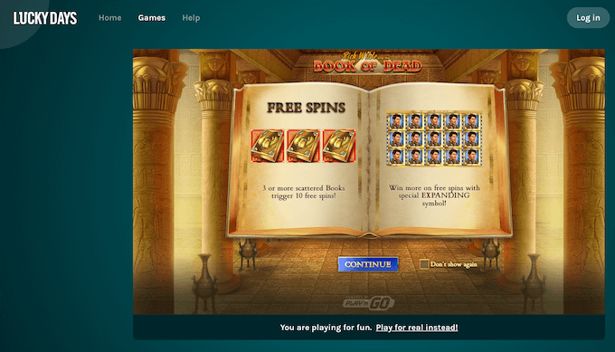 Lucky Days Games Lucky Days Spiele
