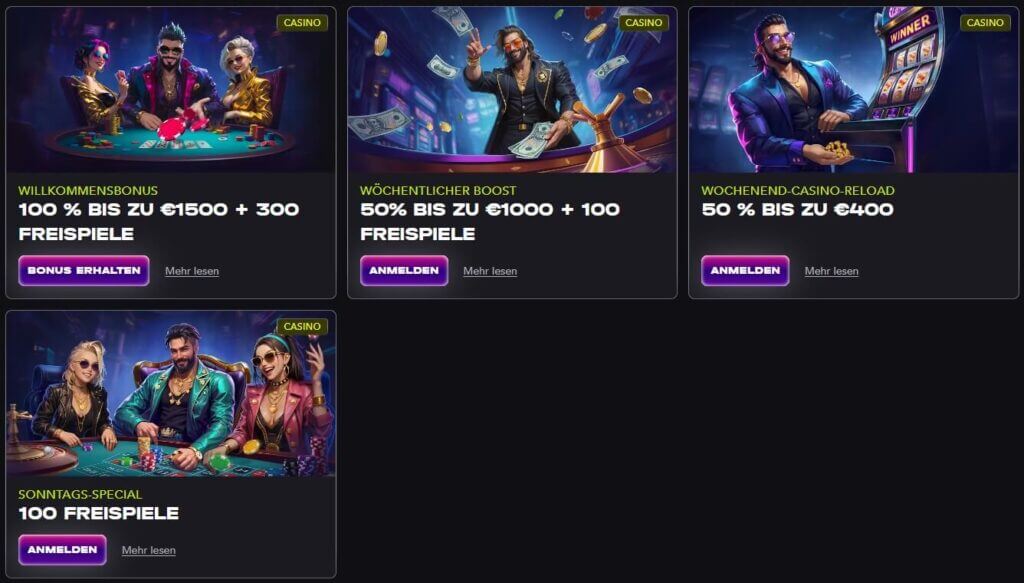 Das Bonusangebot des Mad Casinos