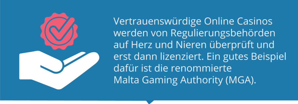 Vetrauenswürdige Casinos werden regelmäßig überprüft.