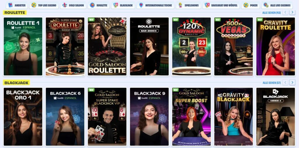 Onlyspins Live Casino