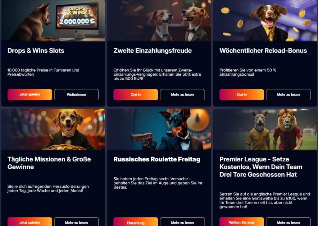 Das Bonusangebot des PuppyBet Casinos