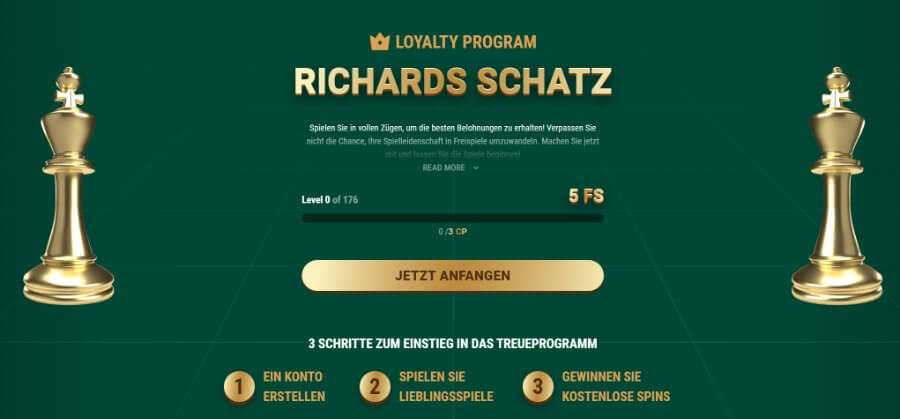 Loyality Programm im Richard Casino