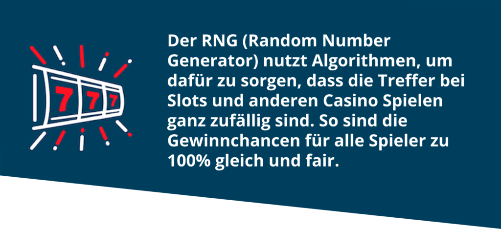 Der RNG lässt alle Spielergebnisse zufällig und fair sein