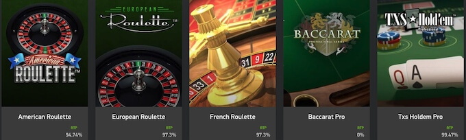 Bild Netent Tischspiele Bild Netent Tischspiele