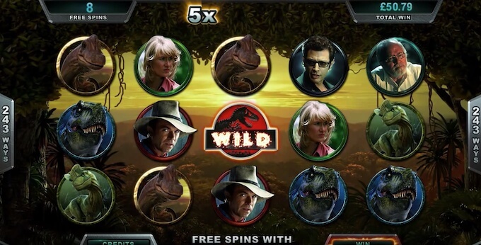 Bild Jurassic Park Slot Spielfläche