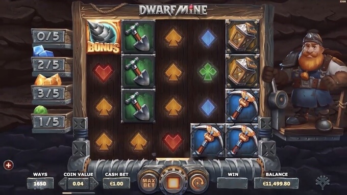 Bild Dwarf Mine Slot Spielautomat