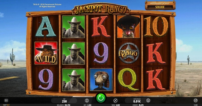 Bild Rango Jackpot Slot Basisspiel