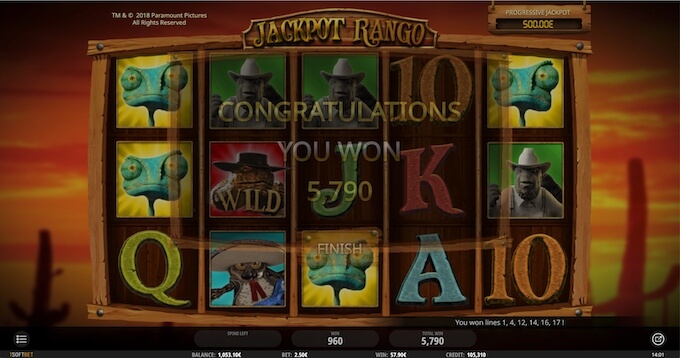 Bild Rango Jackpot Slot Bonus