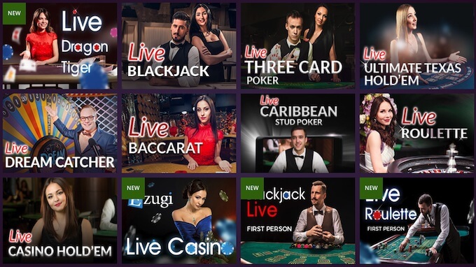 Malina Casino Live Spiele