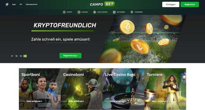 Campobet Casino Hauptseite