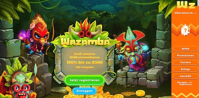 Wazamba Casino Hauptseite Bild Wazamba Casino Hauptseite